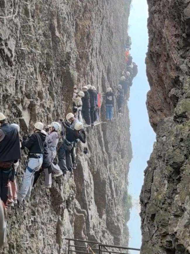 Tourists Left Dangling on Cliffside in Heart-Stopping Mountain Mishap